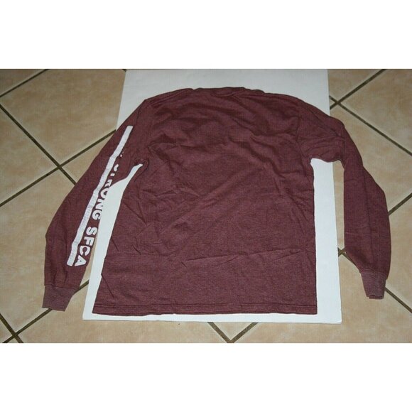 Levi's shirt mens small eagle long sleeve red burgundy - Picture 3 of 8